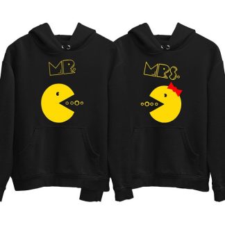 Mr & Mrs Pacman Couple Hoodie (Price for 2 pcs)