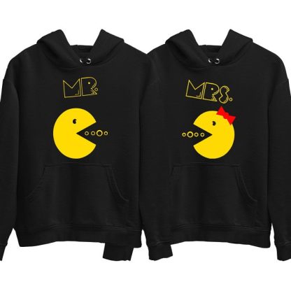 Mr & Mrs Pacman Couple Hoodie (Price for 2 pcs)