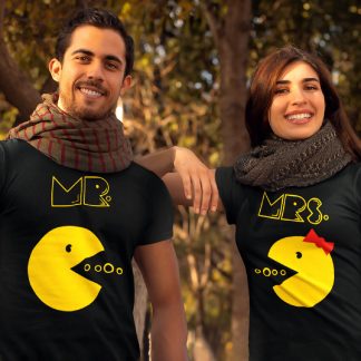 Mr & Mrs Pacman Couple T-Shirt
