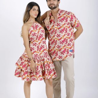 Floral Fiesta Summer Couple Dress
