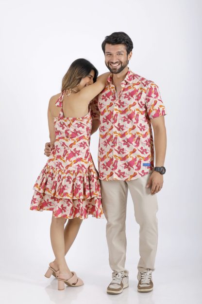 Floral Fiesta Summer Couple Dress - Image 2