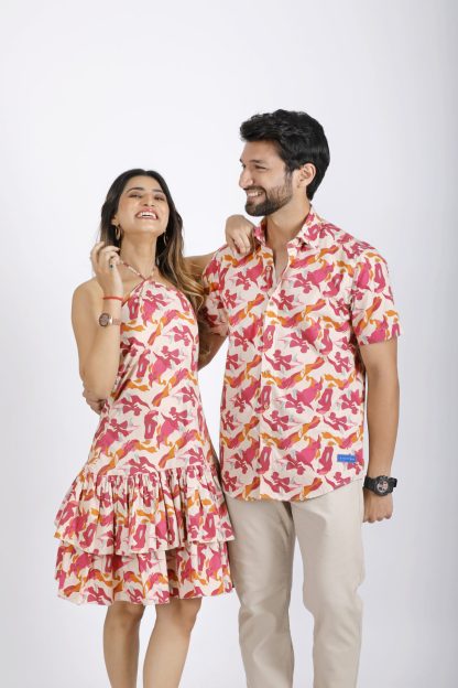 Floral Fiesta Summer Couple Dress - Image 3