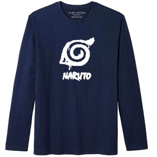 Naruto Logo Blue Full Sleeve T-Shirt