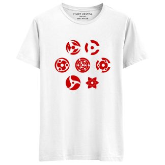 Naruto Sharingan White T-Shirt