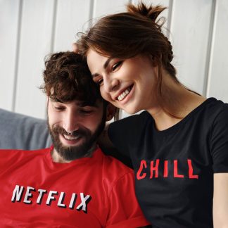 Netflix And Chill Couple T-Shirt