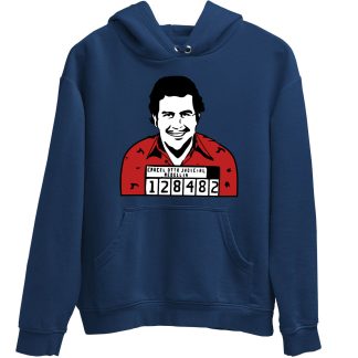 Pablo Escobar Mugshot Blue Hoodie