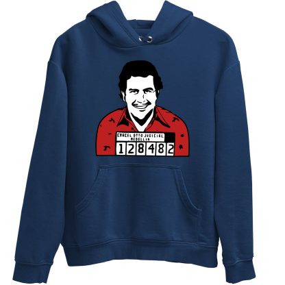 Pablo Escobar Mugshot Blue Hoodie