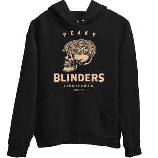 Birmingham Skull Peaky Binders Black Hoodie