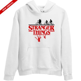 Stranger Things Upside Down White Hoodie