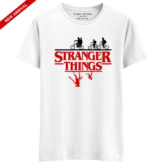 Stranger Things Upside Down White T-Shirt