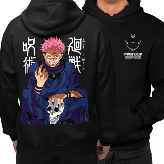 Jujutsu Kaisen Sukuna Black Hoodie