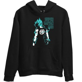 Goku Super Saiyan God Black Hoodie