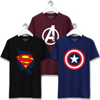 Superman, Captain America and Avenger Combo T-Shirts