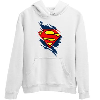 Superman White Hoodie