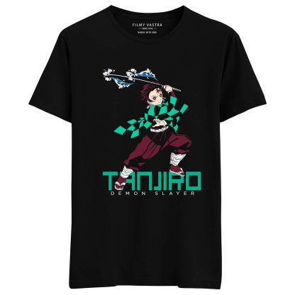 Demon Slayer Logo, Zenitsu Agatsuma & Tanjiro Kamado Combo T-Shirts (Pack of 3) - Image 3