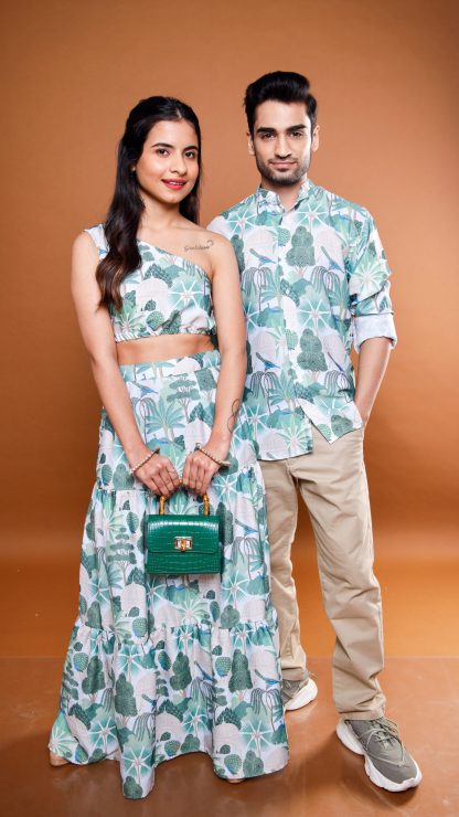 Tropical Rajasthan Couple Dress