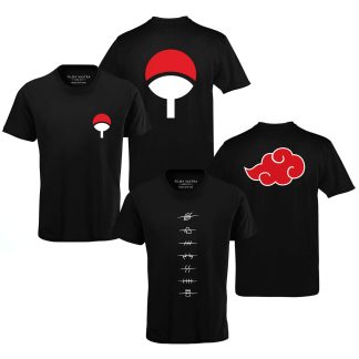 Uchiha Clan Logo & Anti Village Anime Combo T-Shirts