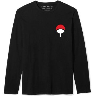 Uchiha Clan Logo Black Full Sleeve T-Shirt