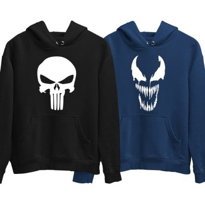 Punisher + Venom Combo Hoodies