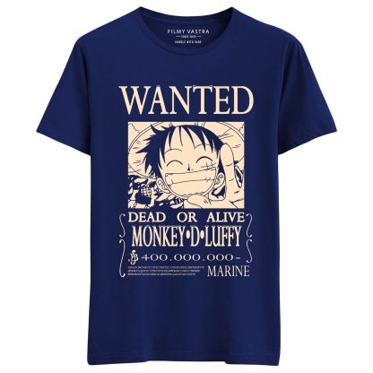 One Piece – Monkey D. Luffy, Straw Hat, Zoro & Wanted Poster Combo T-Shirts (Pack of 4) - Image 5
