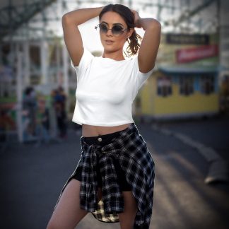 White Crop Top