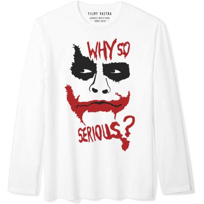 Batman Grey Logo + Why So Serious Combo Full Sleeve T-Shirts - Image 3