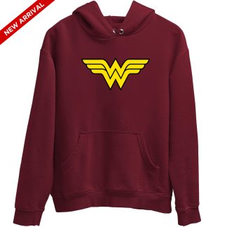 Wonder Woman Maroon Hoodie