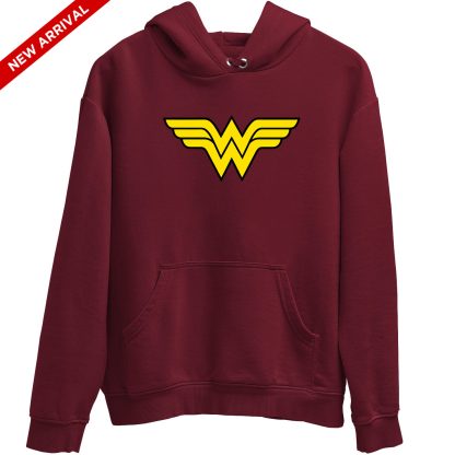 Wonder Woman Maroon Hoodie