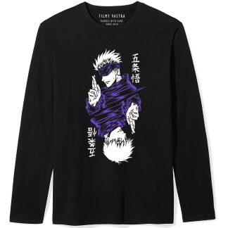 Gojo Satoru & Yuji Itadori Black Full Sleeve T-Shirt