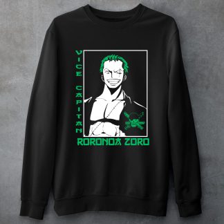 Roronoa Zoro One Piece Black Sweatshirt