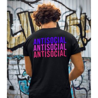 Antisocial Black T-Shirt