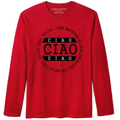 Bella Ciao Lyrics Money Heist Full Sleeve T-Shirt