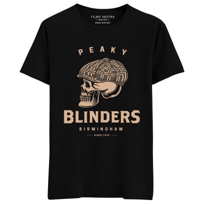 Birmingham Skull Peaky Binders Black T-Shirt