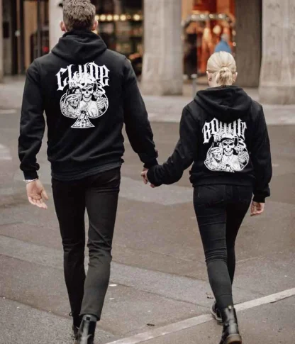 Filmy Vastra Bonnie & Clyde Tattoo Couple Hoodie (Pack of 2) - Image 2