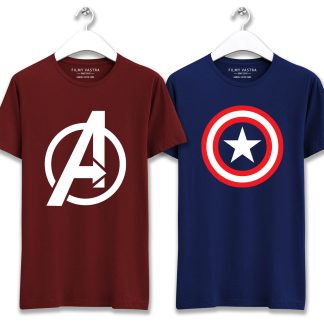 Avenger Classic + Captain America Combo T-Shirts