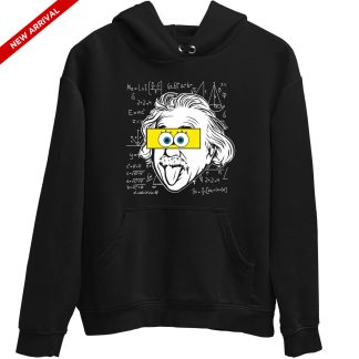 Einstein Spongebob Black Hoodie