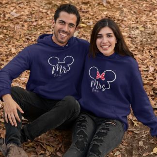 Personalized Couple Hoodies for Pre-Wedding Photoshoots & Anniversary (Pair of 2)