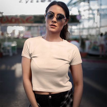 Women’s Solid Crop Top : Pack of 2 - Image 3
