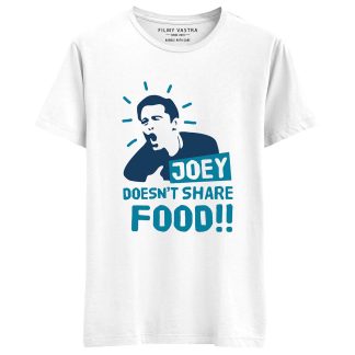 Joey Doesn't Share Food Friends White T-Shirt