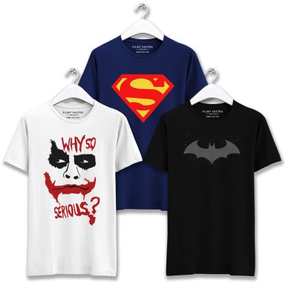 Joker, Batman and Superman Combo T-Shirts