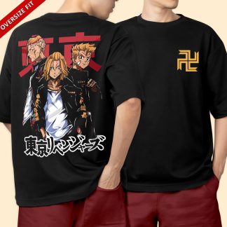 Tokyo Manji Gang Black Oversize T-Shirt