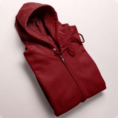 Maroon Zip Up Hoodie