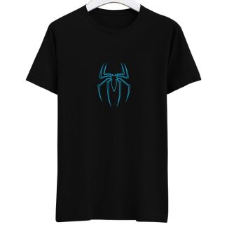 Neon Spiderman logo T-Shirt